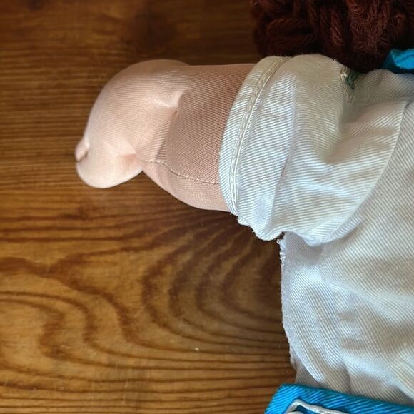 Vintage 1985 Cabbage Patch Boy Doll Brown Hair Sailor Outfit - Picture 10 of 12